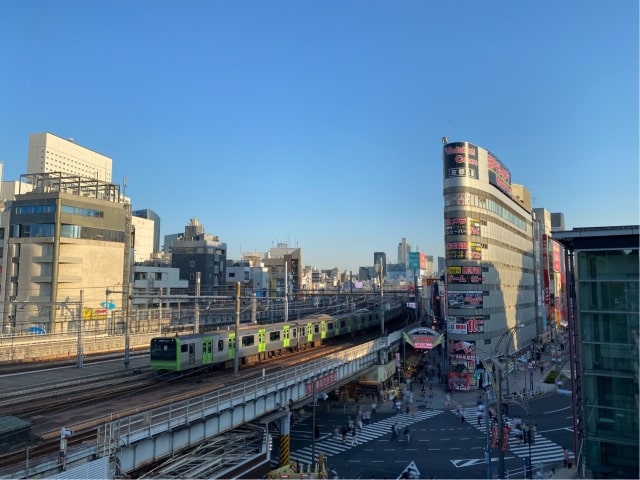上野駅周辺の景色